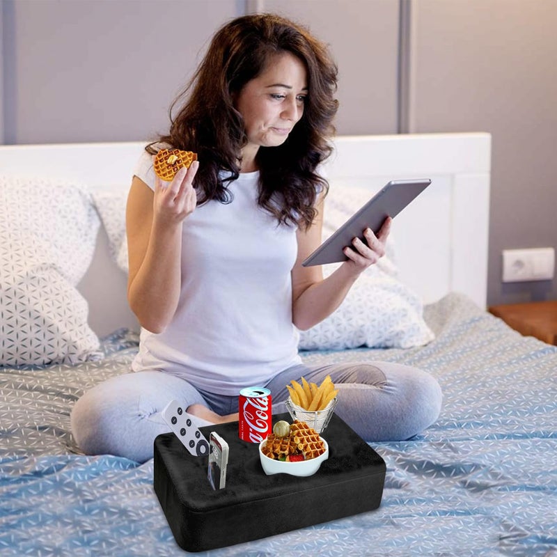 NISDOING Couch Bed Cup Holder Pillow, 5 Hole Couch Drink Holder! Keep Drinks Hand Side and KeepTemp, Prevent Spills and Use Anywhere.Cup Holder for Couch, Bed,Camping,RV,Car,Beach.Black - Image 3